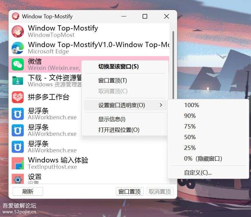 窗口置顶小工具 v1.0 绿色版-33 Share